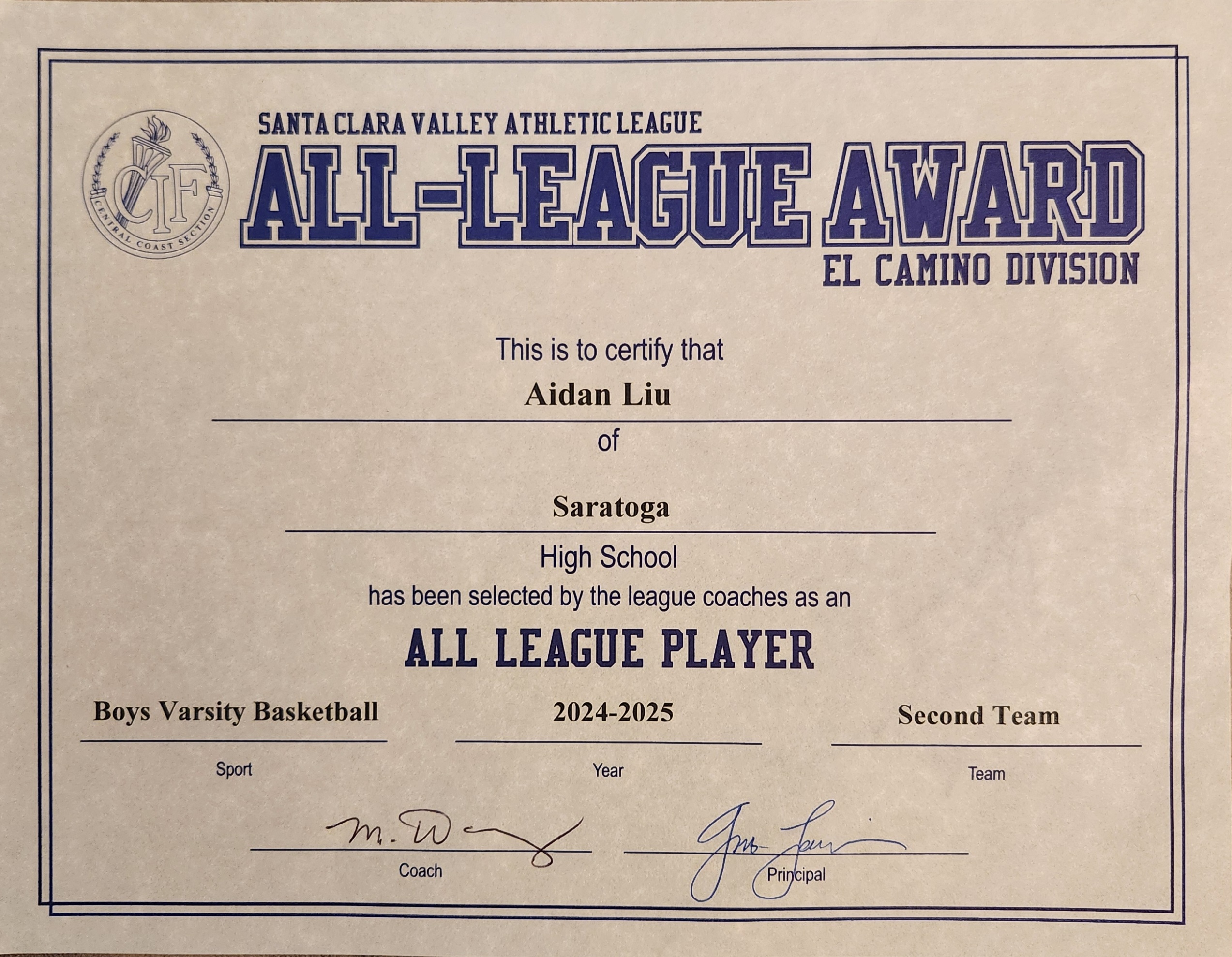 2024-25 2nd Team All-League