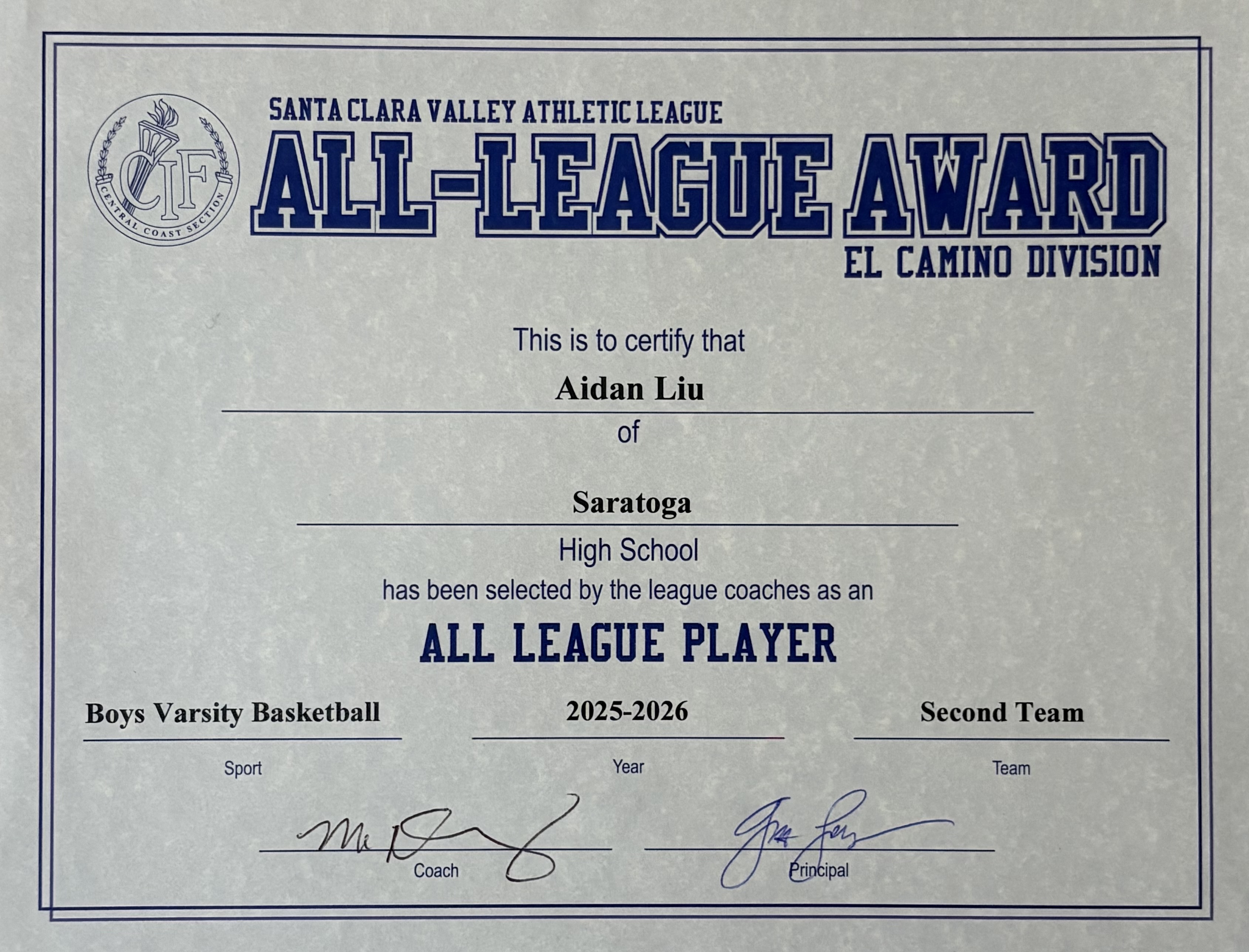 2025-26 2nd Team All-League